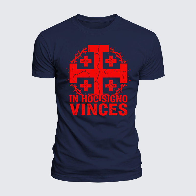 Luxe Mercerized Cotton Tee - In Hoc Signo Vinces 