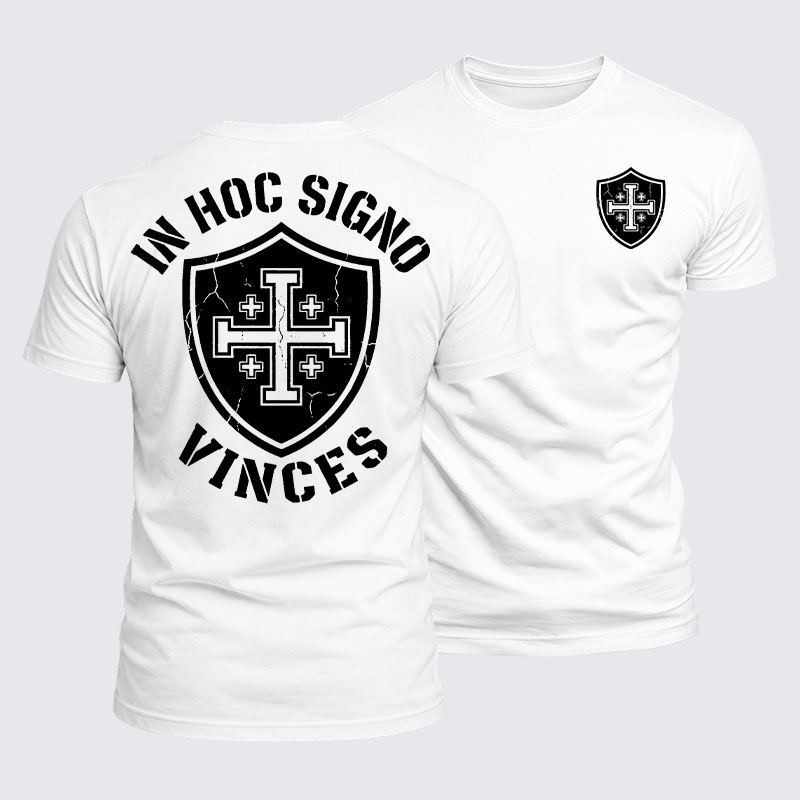 Luxe Mercerized Cotton Tee - In Hoc Signo Vinces 