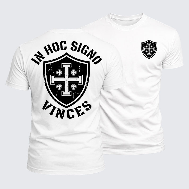 Luxe Mercerized Cotton Tee - In Hoc Signo Vinces 