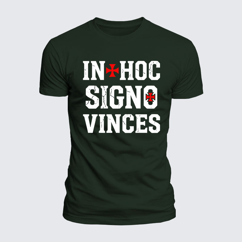 Luxe Mercerized Cotton Tee - In Hoc Signo Vinces 