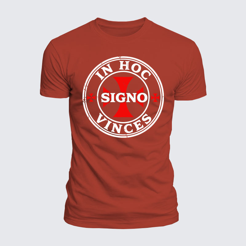[Copy]Luxe Mercerized Cotton Tee - In Hoc Signo Vinces 