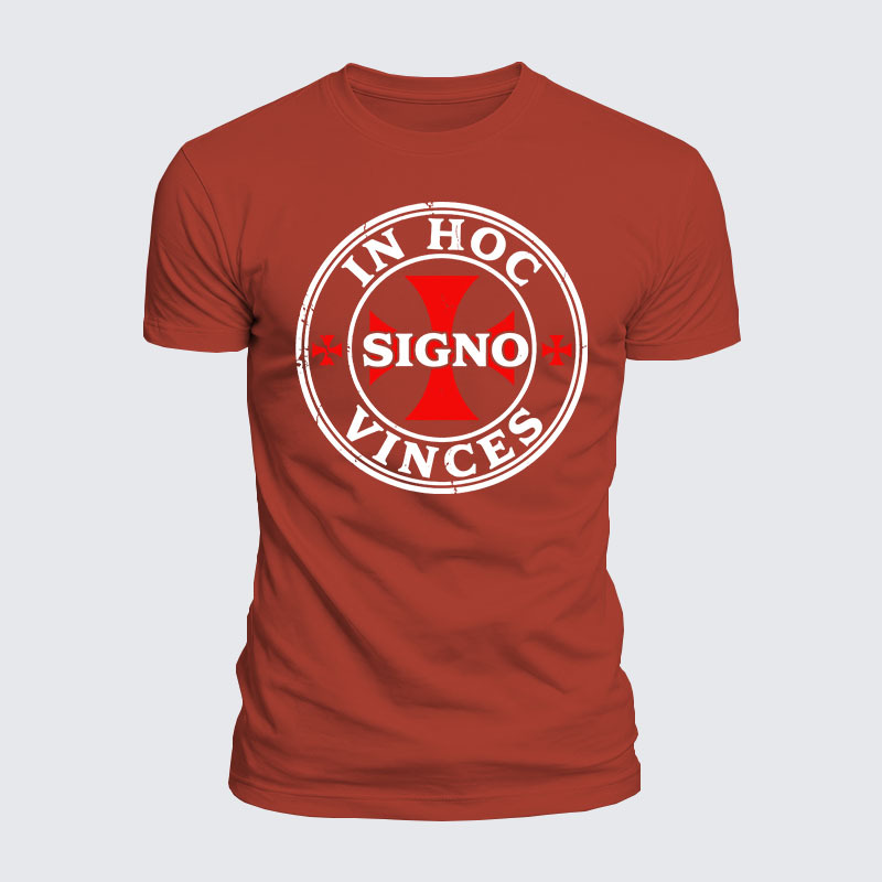 [Copy]Luxe Mercerized Cotton Tee - In Hoc Signo Vinces 