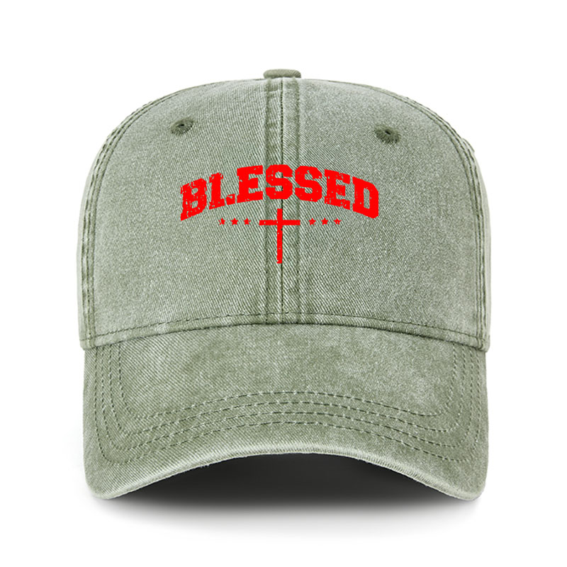 Heritage Washed Cap - Blessed Cross