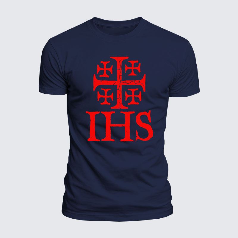 Luxe Mercerized Cotton Tee - Jerusalem Cross