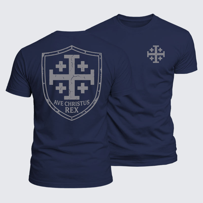 Luxe Mercerized Cotton Tee - Ave Christus Rex