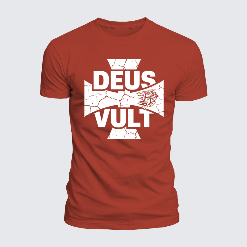 Luxe Mercerized Cotton Tee - Deus Vult