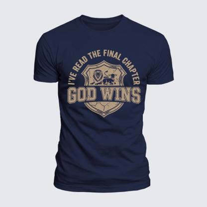 Luxe Mercerized Cotton Tee - God Wins I've Read the Final Chapter 
