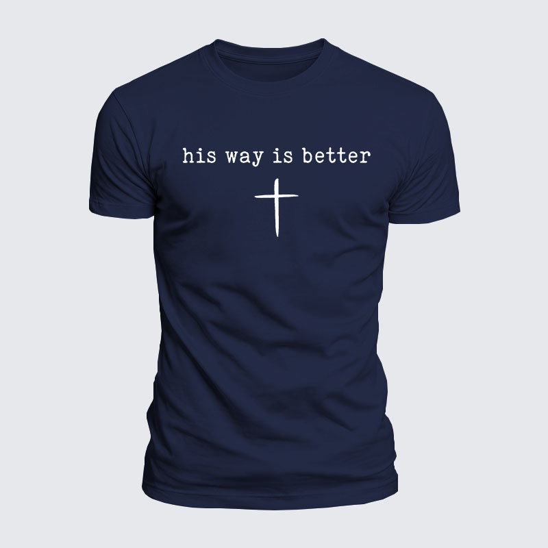 Luxe Mercerized Cotton Tee - His Way Is Better