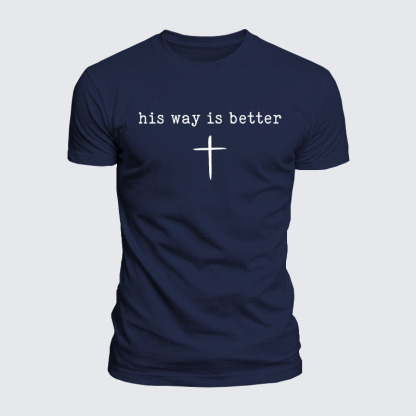 Luxe Mercerized Cotton Tee - His Way Is Better