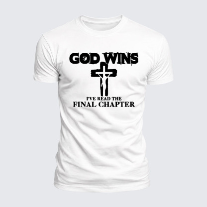 Luxe Mercerized Cotton Tee - God Wins I've Read The Final Chapter 