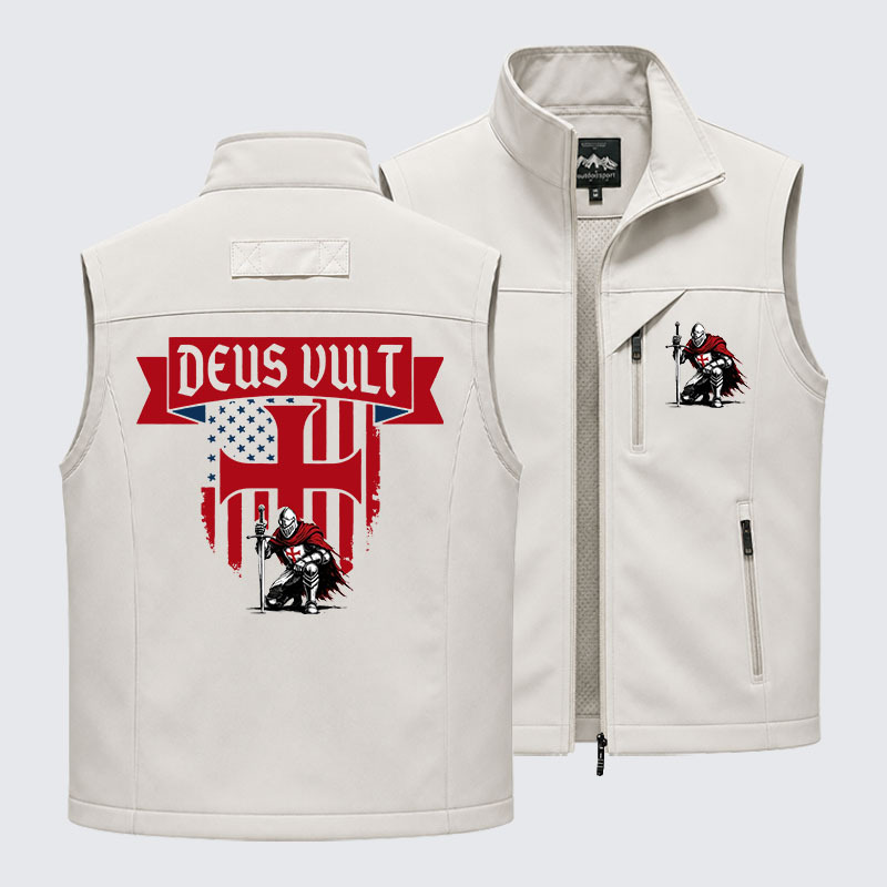 Templar Knight Crusader Deus Vult Outdoor Quick-dry Vest