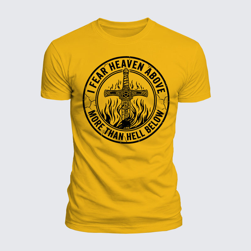 Luxe Mercerized Cotton Tee - I Fear The Heaven Above More Than The Hell Below