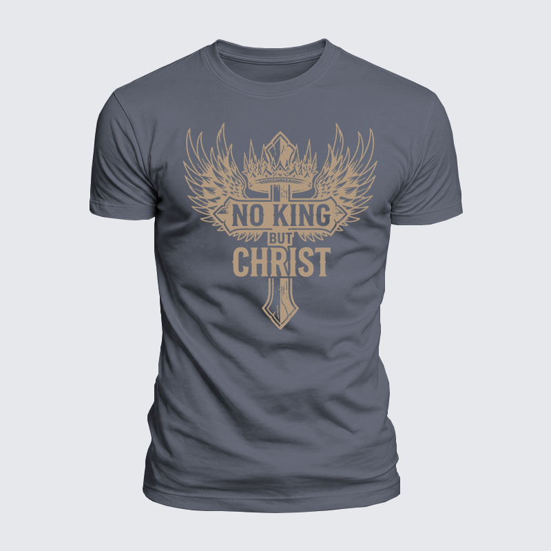 Luxe Mercerized Cotton Tee - No King But Christ