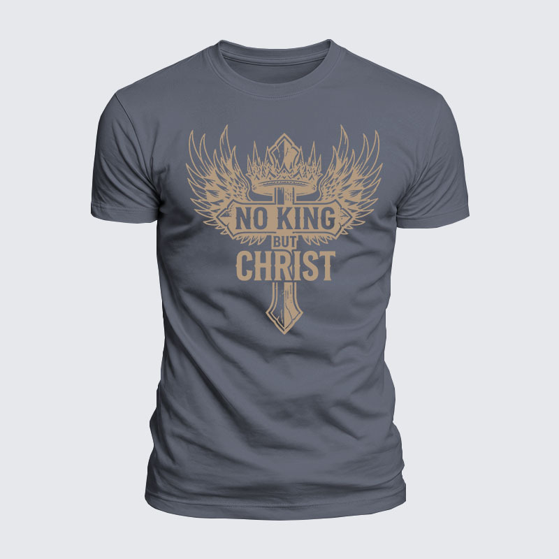 Luxe Mercerized Cotton Tee - No King But Christ
