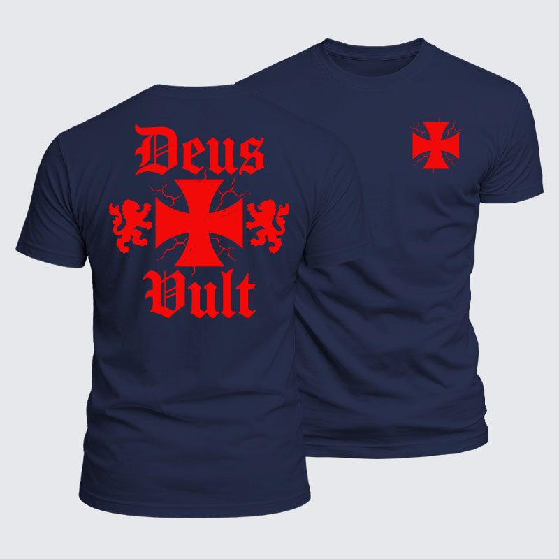 Luxe Mercerized Cotton Tee - Deus Vult
