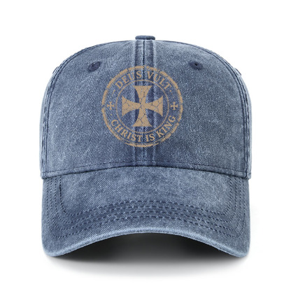 Heritage Washed Cap - Deus Vult Christ Is King