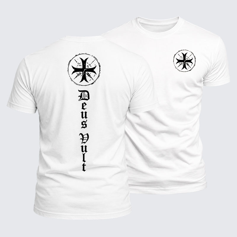 Luxe Mercerized Cotton Tee - Deus Vult 
