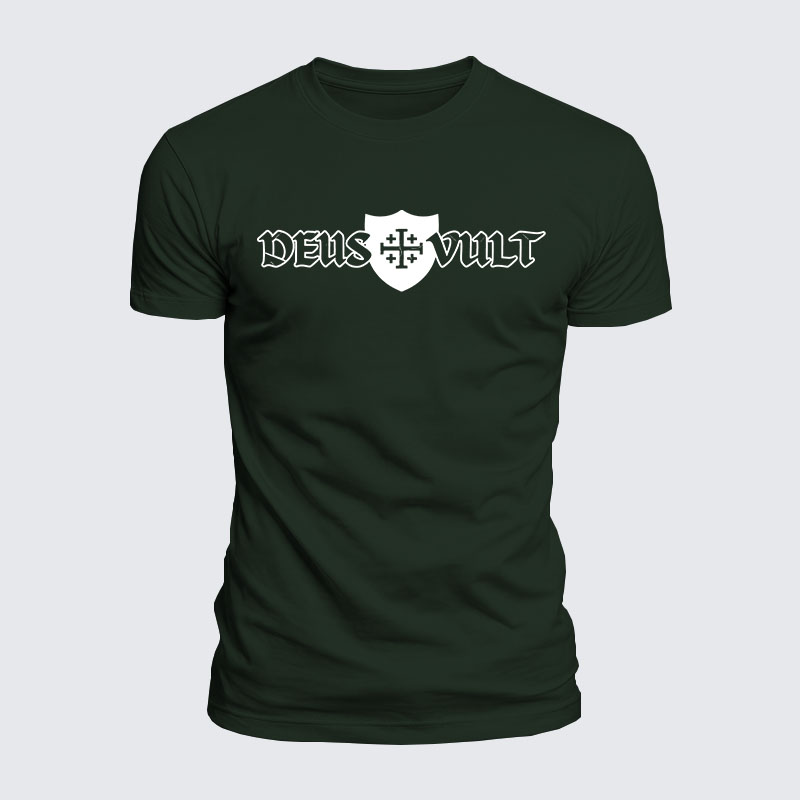 Luxe Mercerized Cotton Tee - Deus Vult