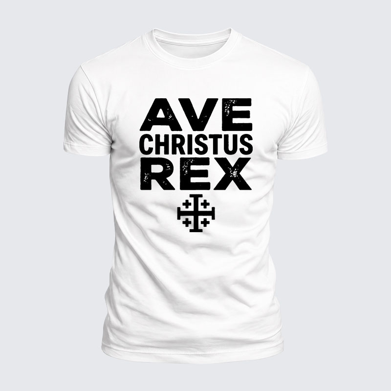 Luxe Mercerized Cotton Tee - Ave Christus Rex