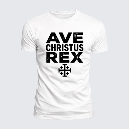 Luxe Mercerized Cotton Tee - Ave Christus Rex