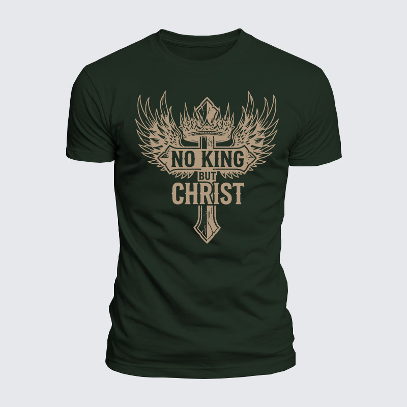 Luxe Mercerized Cotton Tee - No King But Christ