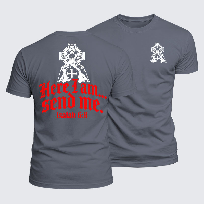 Luxe Mercerized Cotton Tee - Here I Am Send Me