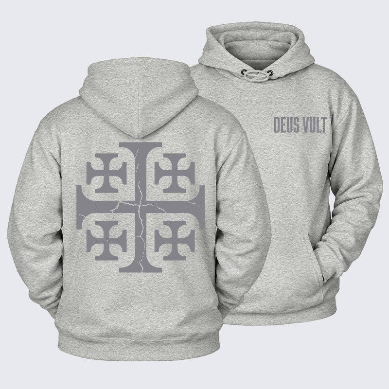 Plush Fleece-Lined Hoodie - Deus Vult