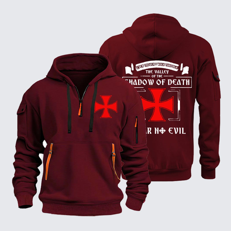 Zipper Hoodies - Even Though I Walk Through The Valley Of The Shadow Of Death, I Fear No Evil.