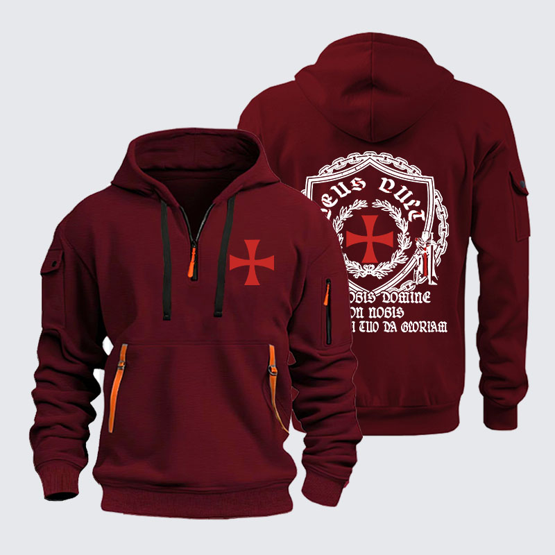 Zipper Hoodies -  Non Nobis Domine, Non Nobis, Sed Nomini Tuo Da Gloriam