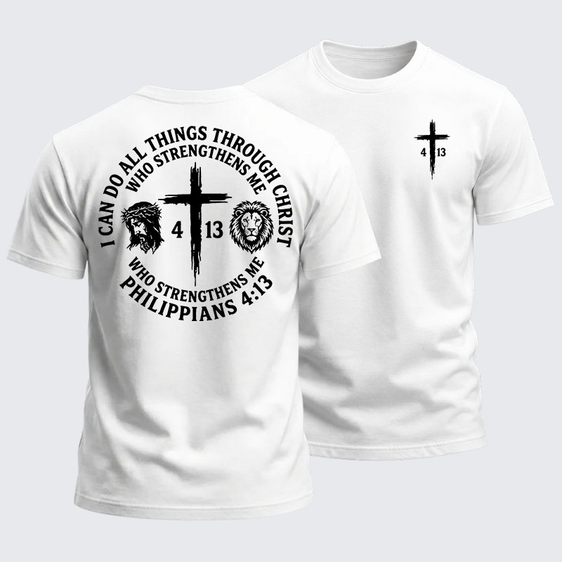 Heavyweight Cotton Tee - All Things Through Christ