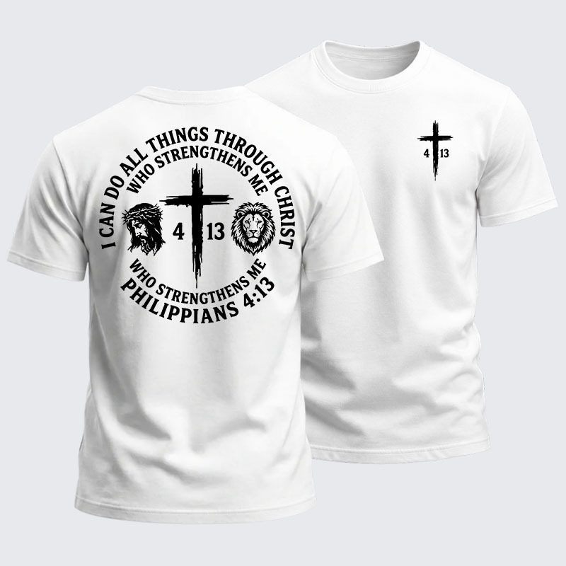 Heavyweight Cotton Tee - All Things Through Christ