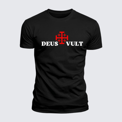 Luxe Mercerized Cotton Tee - Deus Vult 