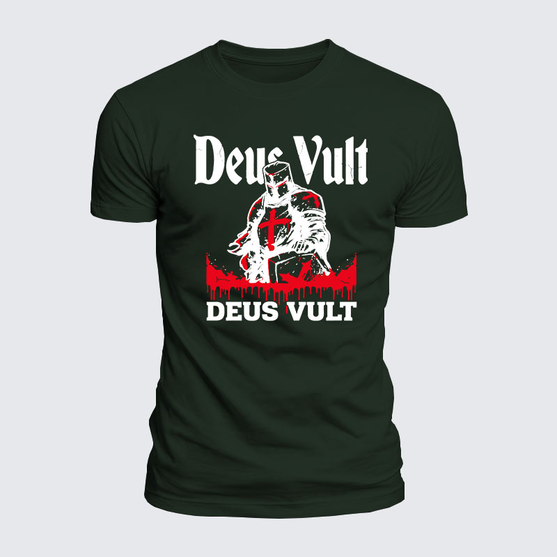 Luxe Mercerized Cotton Tee - Deus Vult