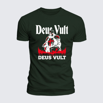 Luxe Mercerized Cotton Tee - Deus Vult