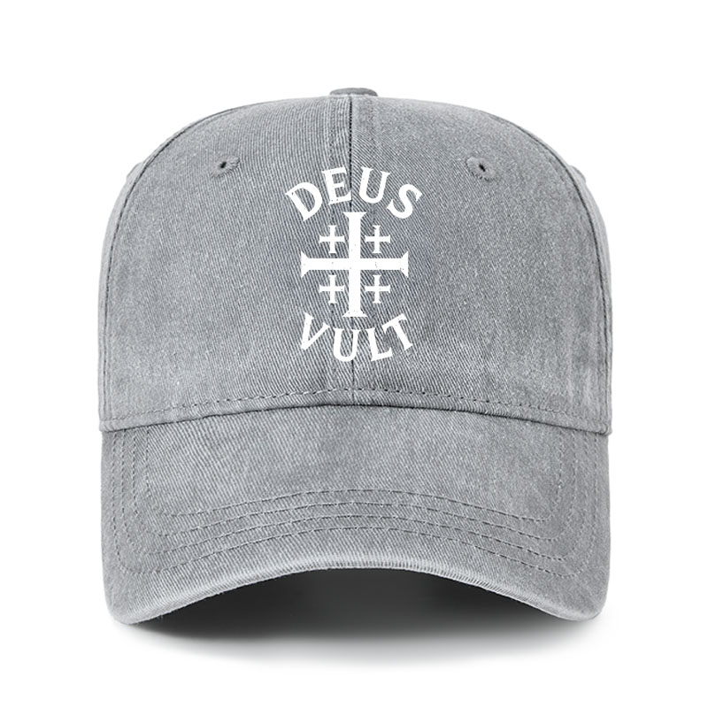 Heritage Washed Cap-Deus Vult