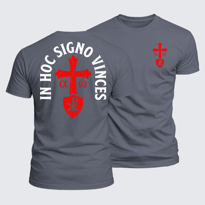 Luxe Mercerized Cotton Tee - In Hoc Signo Vinces 