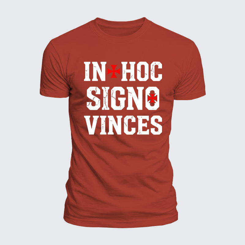 Luxe Mercerized Cotton Tee - In Hoc Signo Vinces 