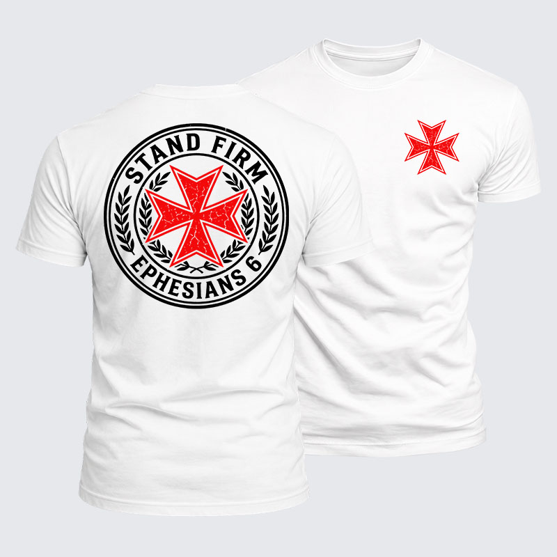 Luxe Mercerized Cotton Tee - Stand Firm Ephesians 6