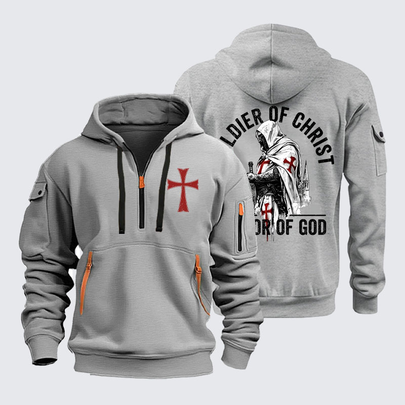 Zipper Hoodies -  Soldier of Christ Armor Of God Crusader Spirit