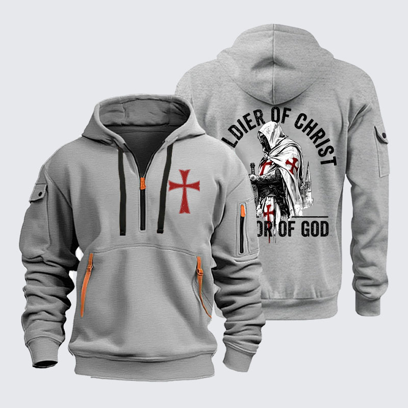 Zipper Hoodies -  Soldier of Christ Armor Of God Crusader Spirit