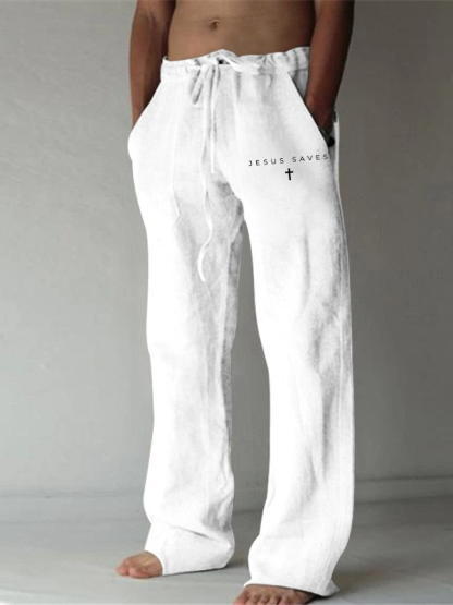 Jesus Saves Christian Beach Pants