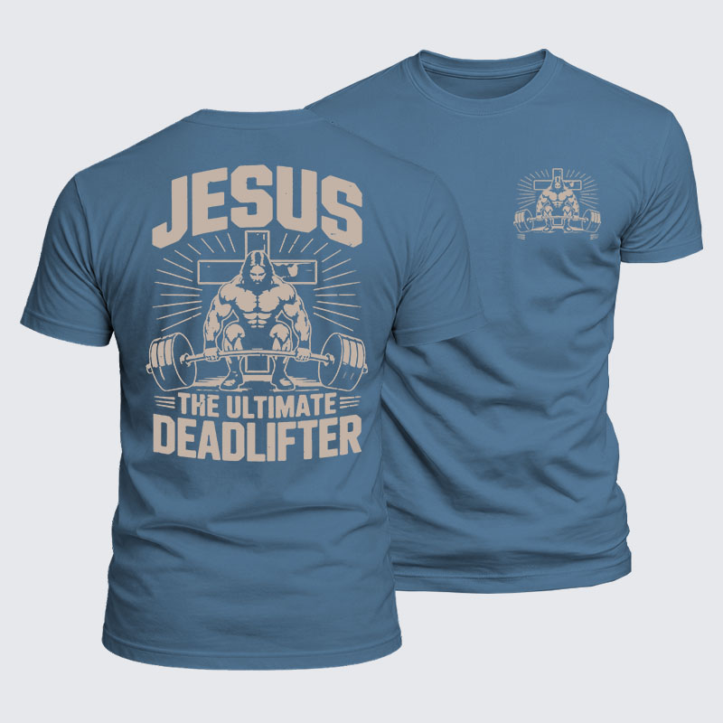 Luxe Mercerized Cotton Tee - Jesus The Ultimate Deadlifter