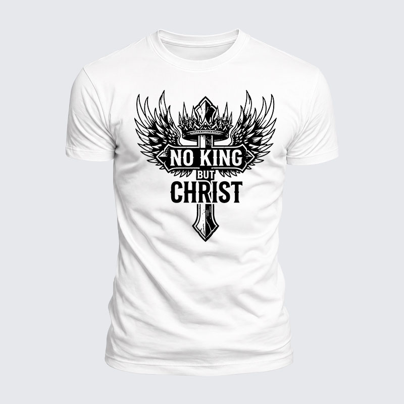 Luxe Mercerized Cotton Tee - No King But Christ