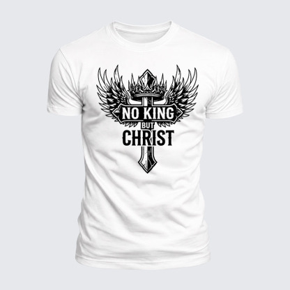 Luxe Mercerized Cotton Tee - No King But Christ