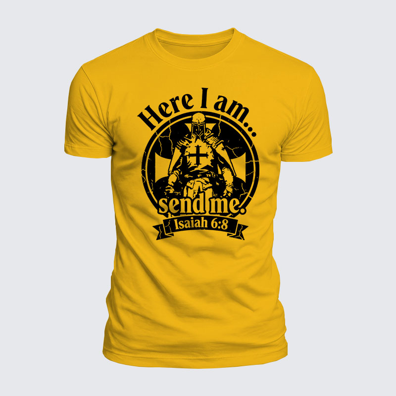 Luxe Mercerized Cotton Tee - Here I Am Send Me