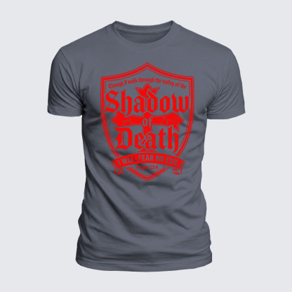 Luxe Mercerized Cotton Tee -  Even Though I Walk Through The Valley Of The Shadow Of Death, I Fear No Evil.