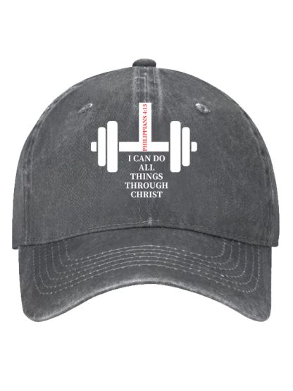 Fitness Philippians 4 : 13 Christian Hat