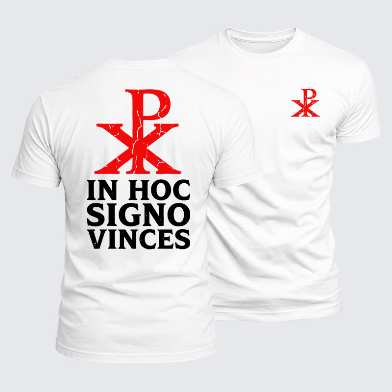 Luxe Mercerized Cotton Tee - In Hoc Signo Vinces 