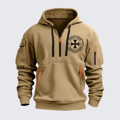 Zipper Hoodies - Deus Vult Christ Is King
