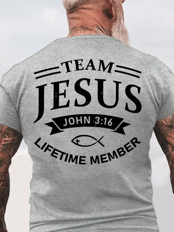 Jesus Team  Jesus God Christian Cotton T-Shirt